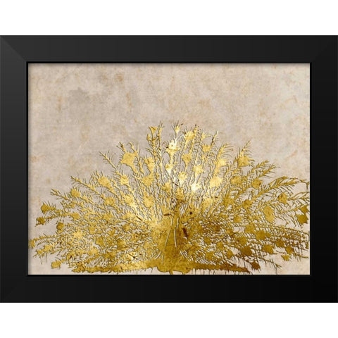 Ivory Coast Peacock Black Modern Wood Framed Art Print by Lewis, Sheldon