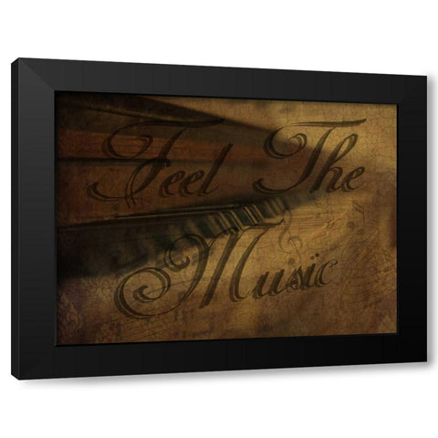 The Pianist Black Modern Wood Framed Art Print with Double Matting by Lewis, Sheldon