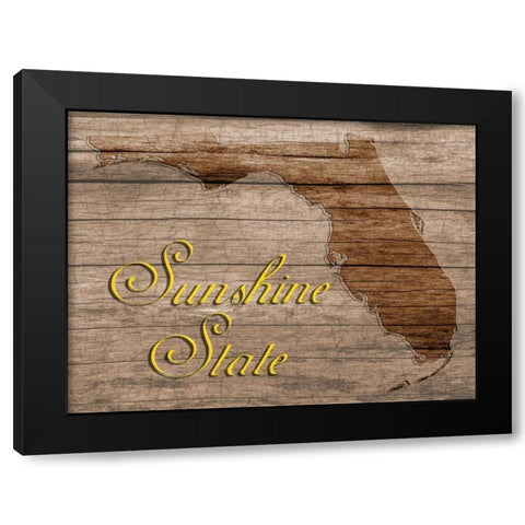 Sunshine State Black Modern Wood Framed Art Print with Double Matting by Lewis, Sheldon