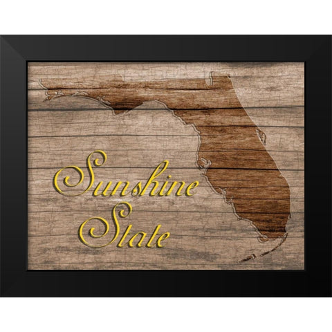 Sunshine State Black Modern Wood Framed Art Print by Lewis, Sheldon