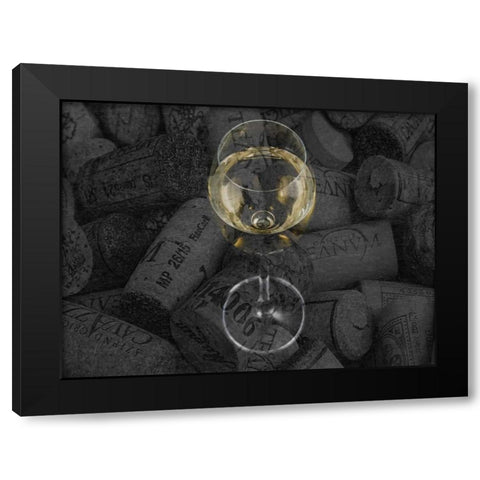 Elegant Transparent 2 Black Modern Wood Framed Art Print with Double Matting by Lewis, Sheldon