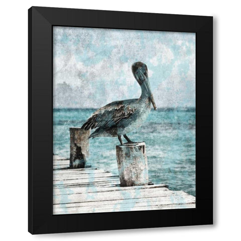 Coastal Pride Black Modern Wood Framed Art Print by Lewis, Sheldon