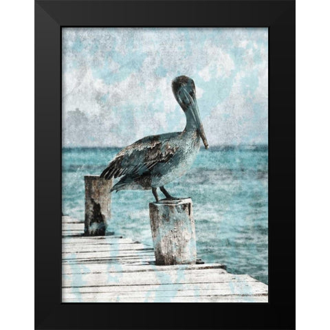 Coastal Pride Black Modern Wood Framed Art Print by Lewis, Sheldon