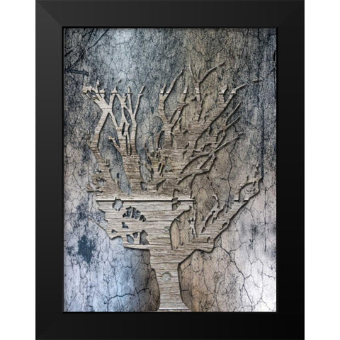 Walnut Grove Black Modern Wood Framed Art Print by Lewis, Sheldon