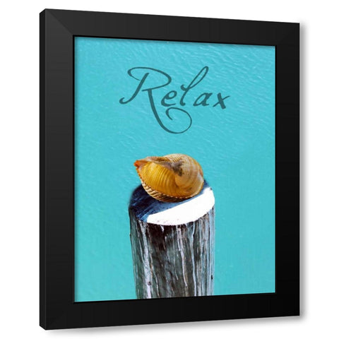 Ocean Sound Black Modern Wood Framed Art Print with Double Matting by Lewis, Sheldon