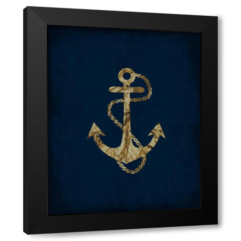 Indigo Dream 1 Black Modern Wood Framed Art Print by Lewis, Sheldon