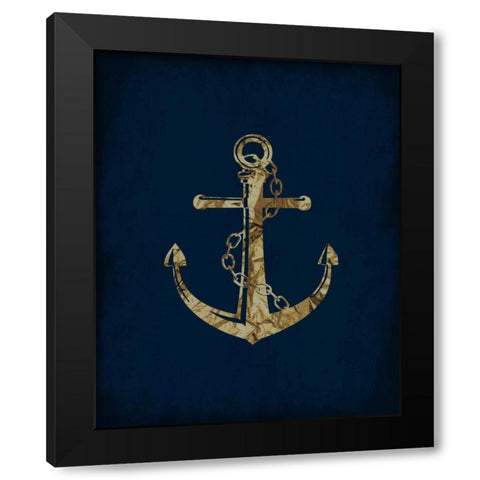 Indigo Dream 2 Black Modern Wood Framed Art Print with Double Matting by Lewis, Sheldon