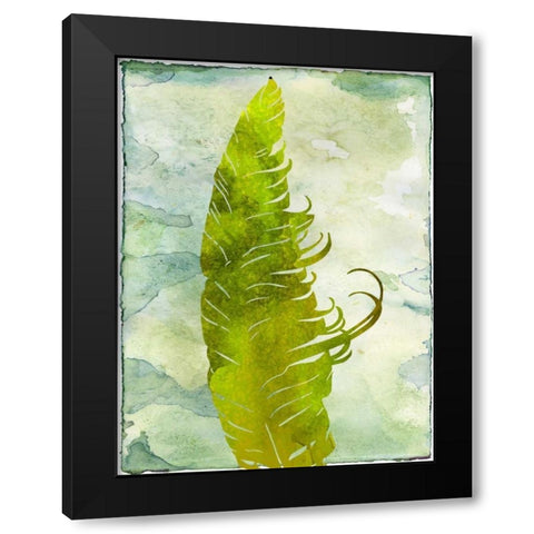 Contemporary Flock Black Modern Wood Framed Art Print by Lewis, Sheldon