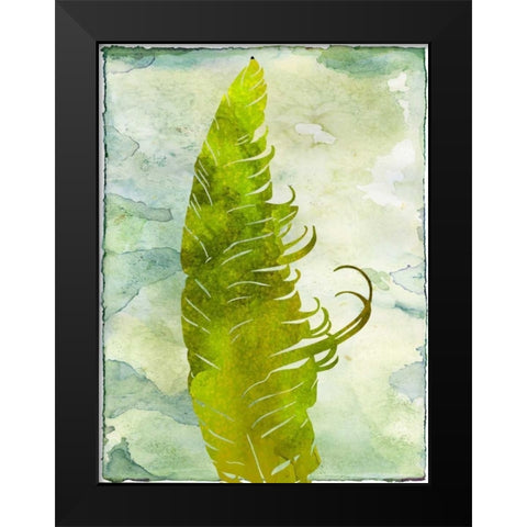 Contemporary Flock Black Modern Wood Framed Art Print by Lewis, Sheldon