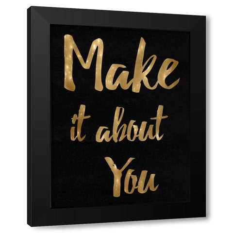 Bold Black Modern Wood Framed Art Print with Double Matting by Lewis, Sheldon