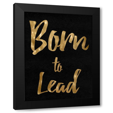 The Lead Black Modern Wood Framed Art Print by Lewis, Sheldon