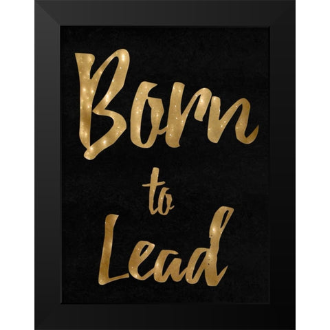 The Lead Black Modern Wood Framed Art Print by Lewis, Sheldon