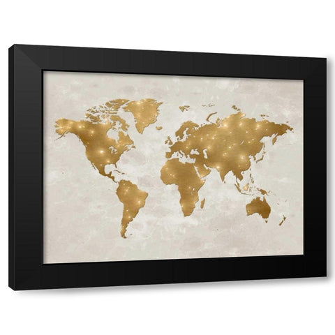 Hello World Black Modern Wood Framed Art Print with Double Matting by Lewis, Sheldon