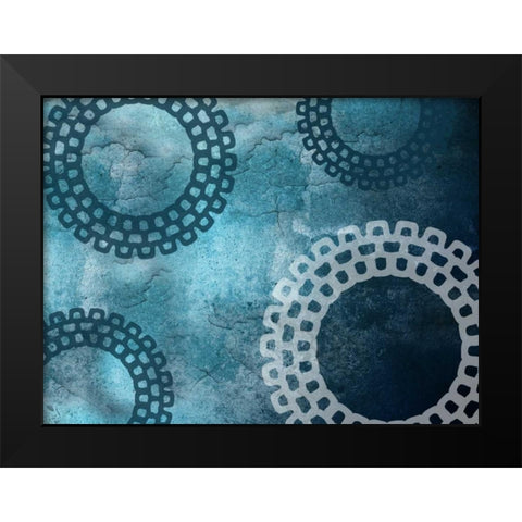 London Studio Abstract Black Modern Wood Framed Art Print by Lewis, Sheldon