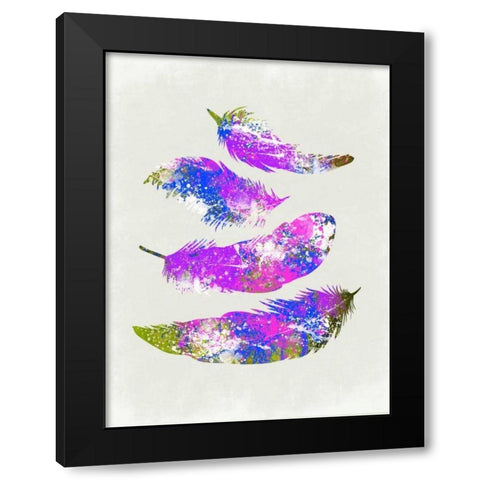 Fourth Impression Black Modern Wood Framed Art Print with Double Matting by Lewis, Sheldon