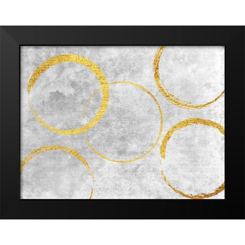 In The Loop Black Modern Wood Framed Art Print by Lewis, Sheldon