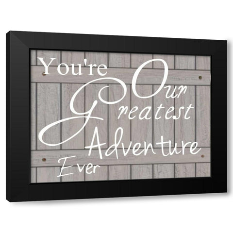 Greatest Adventure Black Modern Wood Framed Art Print by Lewis, Sheldon