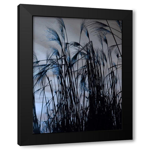 Blue Sunset 2 Black Modern Wood Framed Art Print by Lewis, Sheldon