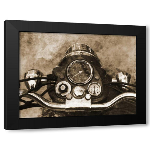 Ride It Black Modern Wood Framed Art Print by Lewis, Sheldon