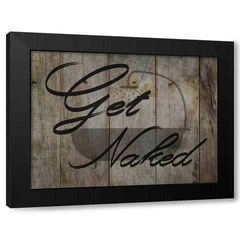 Get Naked Black Modern Wood Framed Art Print with Double Matting by Lewis, Sheldon