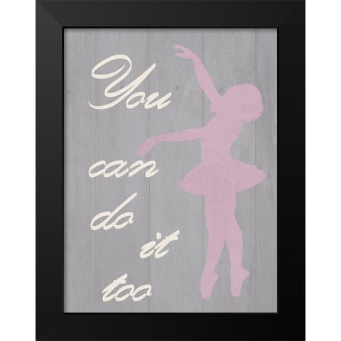 Happy Girls Black Modern Wood Framed Art Print by Lewis, Sheldon