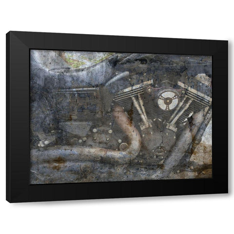 Pump And Ride Black Modern Wood Framed Art Print with Double Matting by Lewis, Sheldon