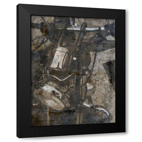 Pump And Ride Black Modern Wood Framed Art Print with Double Matting by Lewis, Sheldon