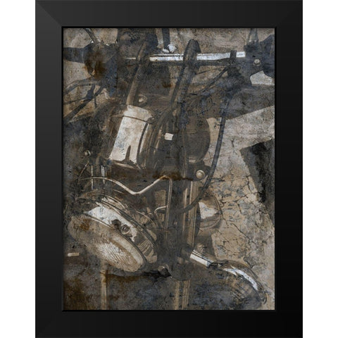 Pump And Ride Black Modern Wood Framed Art Print by Lewis, Sheldon