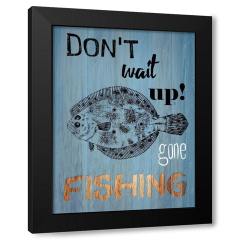 Lake Time 2 Black Modern Wood Framed Art Print by Lewis, Sheldon