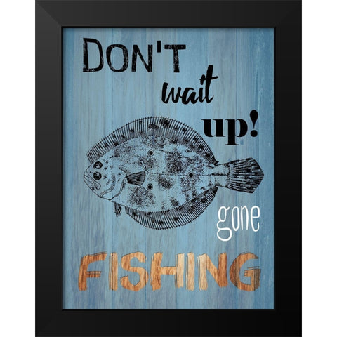 Lake Time 2 Black Modern Wood Framed Art Print by Lewis, Sheldon