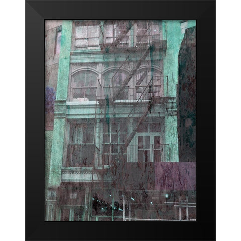 TRIBECA Black Modern Wood Framed Art Print by Lewis, Sheldon