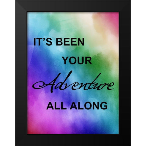 Bright Adventure Black Modern Wood Framed Art Print by Lewis, Sheldon