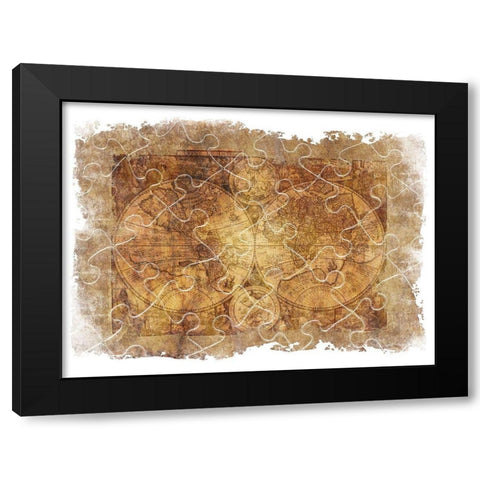 Vintage Travel Black Modern Wood Framed Art Print by Lewis, Sheldon