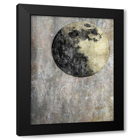 Dark Of The Moon Black Modern Wood Framed Art Print with Double Matting by Lewis, Sheldon
