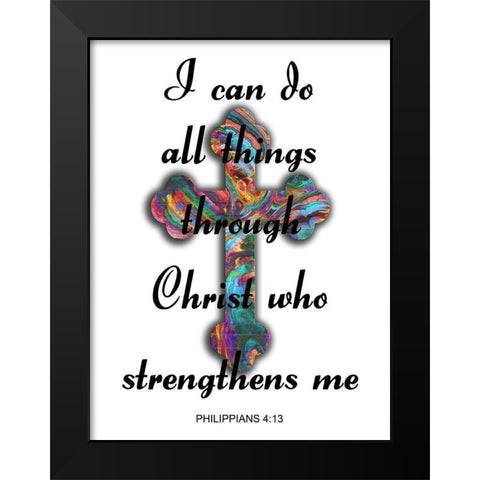 All Things Black Modern Wood Framed Art Print by Lewis, Sheldon