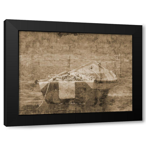 Out To Sea 1 Black Modern Wood Framed Art Print by Lewis, Sheldon