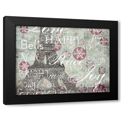 Christmas For Me Black Modern Wood Framed Art Print with Double Matting by Lewis, Sheldon