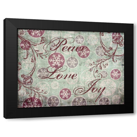 Christmas For All Black Modern Wood Framed Art Print by Lewis, Sheldon