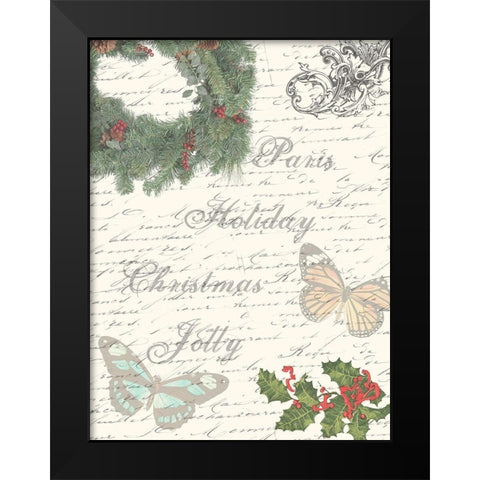 Jolly Black Modern Wood Framed Art Print by Lewis, Sheldon