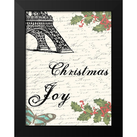 Joy Black Modern Wood Framed Art Print by Lewis, Sheldon