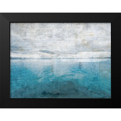 Ocean Blue 2 Black Modern Wood Framed Art Print by Lewis, Sheldon