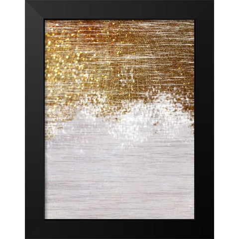 Golden Sophistication Black Modern Wood Framed Art Print by Lewis, Sheldon