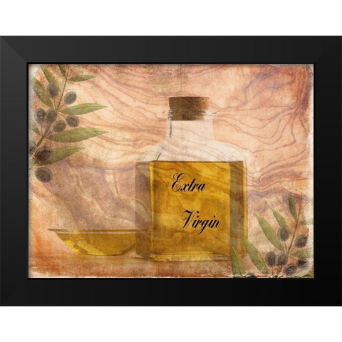 Olive Oil Black Modern Wood Framed Art Print by Lewis, Sheldon