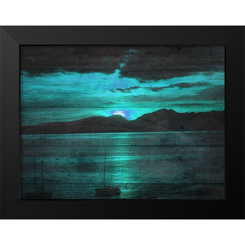 Escape Black Modern Wood Framed Art Print by Lewis, Sheldon