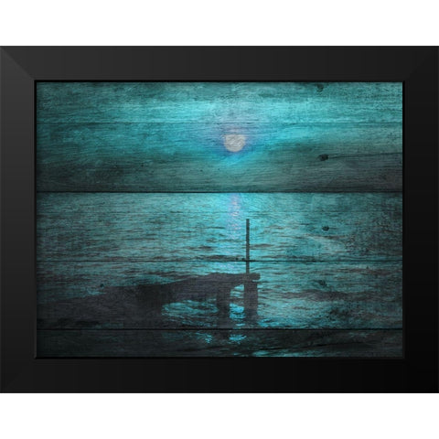 Voyage Black Modern Wood Framed Art Print by Lewis, Sheldon
