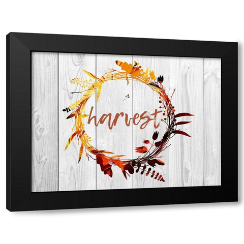 Harvest Wood Black Modern Wood Framed Art Print by Lewis, Sheldon