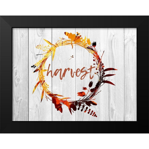Harvest Wood Black Modern Wood Framed Art Print by Lewis, Sheldon