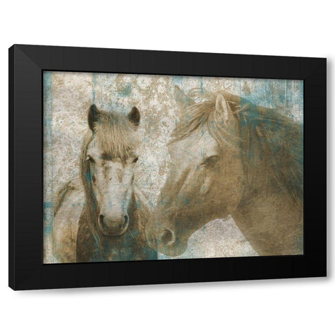 Twin Spirit Black Modern Wood Framed Art Print by Lewis, Sheldon
