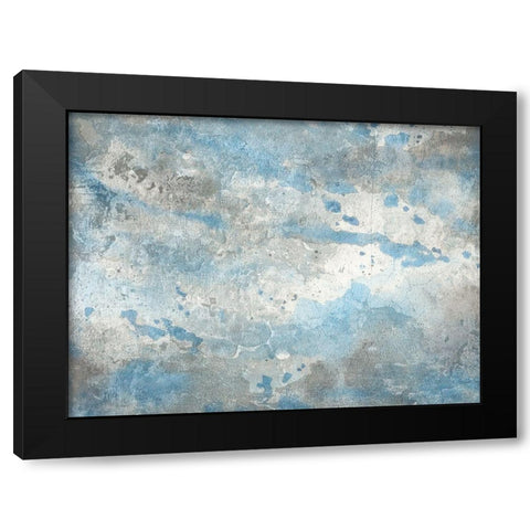 Ocean Blue Black Modern Wood Framed Art Print with Double Matting by Lewis, Sheldon