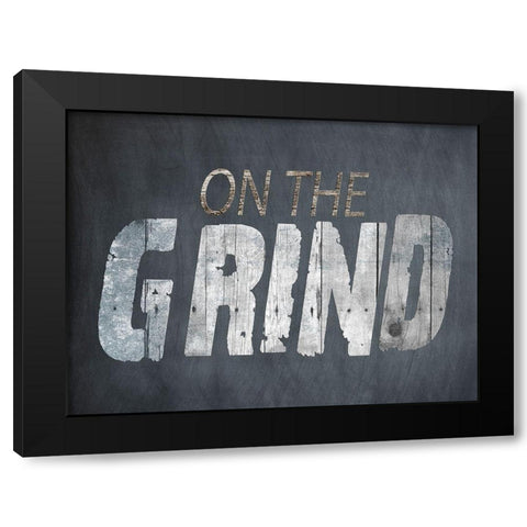 On The Grind Black Modern Wood Framed Art Print with Double Matting by Lewis, Sheldon